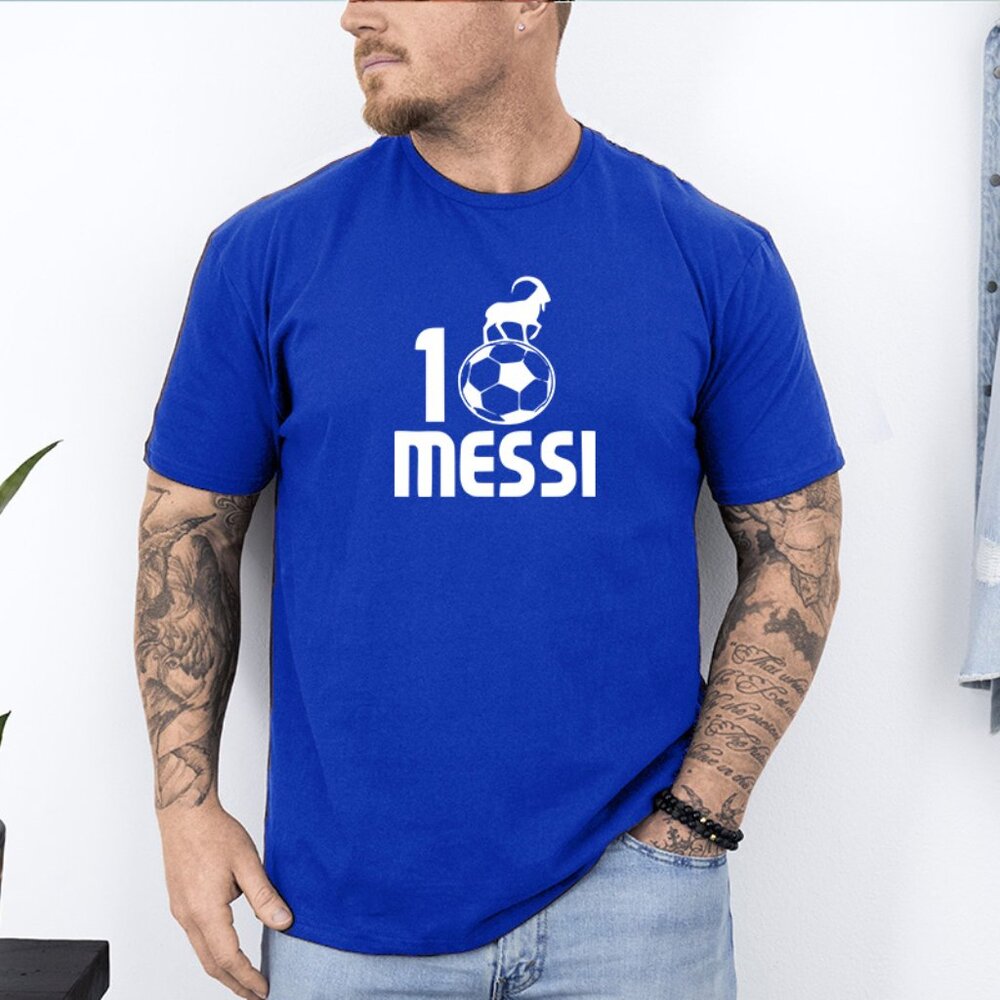 Lionel Messi Heat Pressed Graphic Tee | Men’s Soccer Shirt S-2XL
